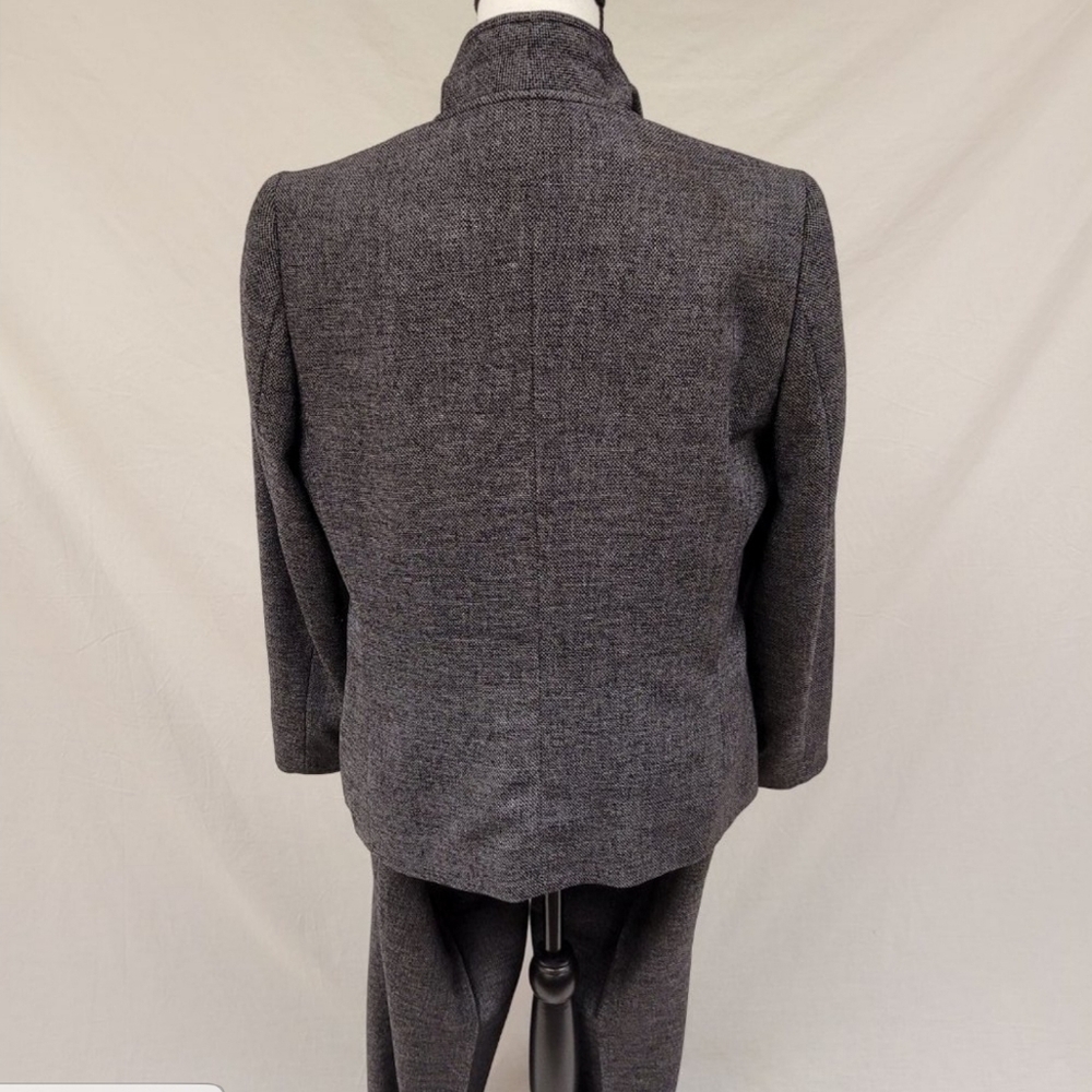 Santorelli Fully Lined Gray Double Button Pantsuit - image 3